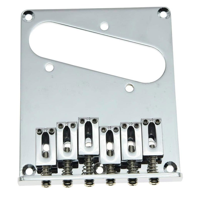 KAISH Chrome Tele Single Coil Bridge Guitar Bridge for Telecaster/Tele Guitar - Image 2