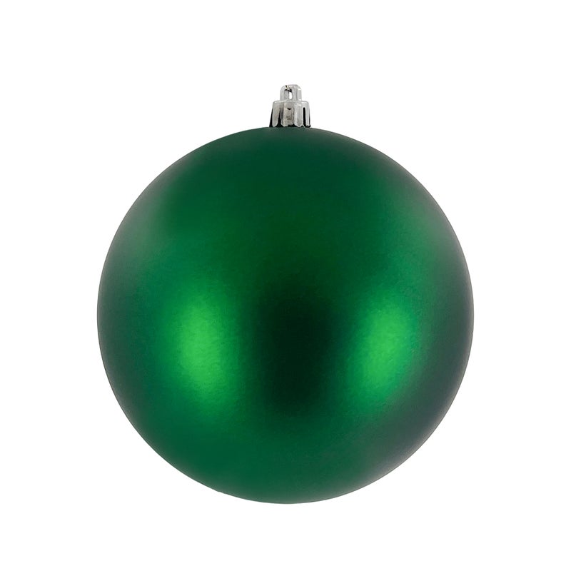 CHRISTMAS MAGIC Baubles Matt Green 12cm 2Pcs/PVC Box
