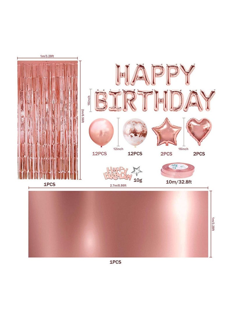 إسكدنيا مجموعة بالونات زينة لحفلات أعياد الميلاد مع ستارة شرابة - Image 3