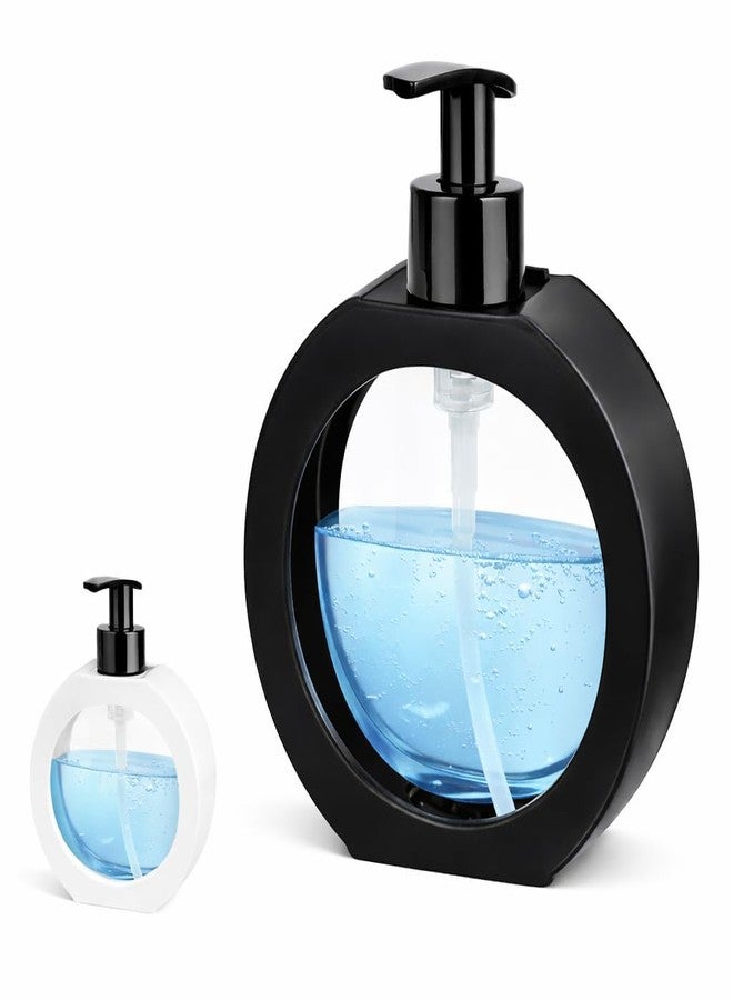 Wisik Enterprise Pump Bottle Dispenser, Hand soap Dispenser, Liquid Soap Dispenser Clear ABS Soap Dispenser with Plastic Pump, Refillable Bathroom (1 pcs) - Image 1
