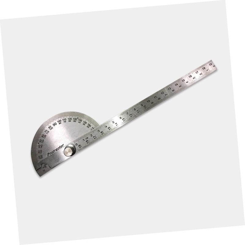 Stainless Steel Angle Protractor Ruler with Swing Arm for Engineering and Woodworking - Image 5