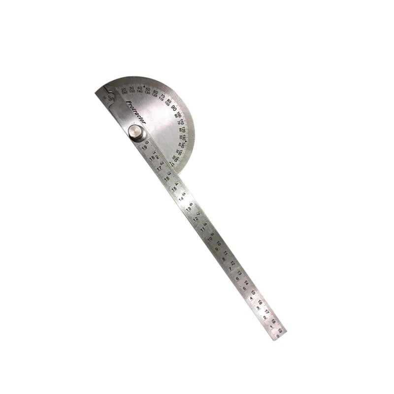 Stainless Steel Angle Protractor Ruler with Swing Arm for Engineering and Woodworking - Image 2