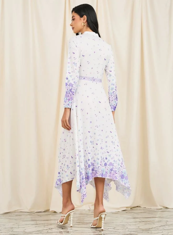 Styli Floral Print Dress