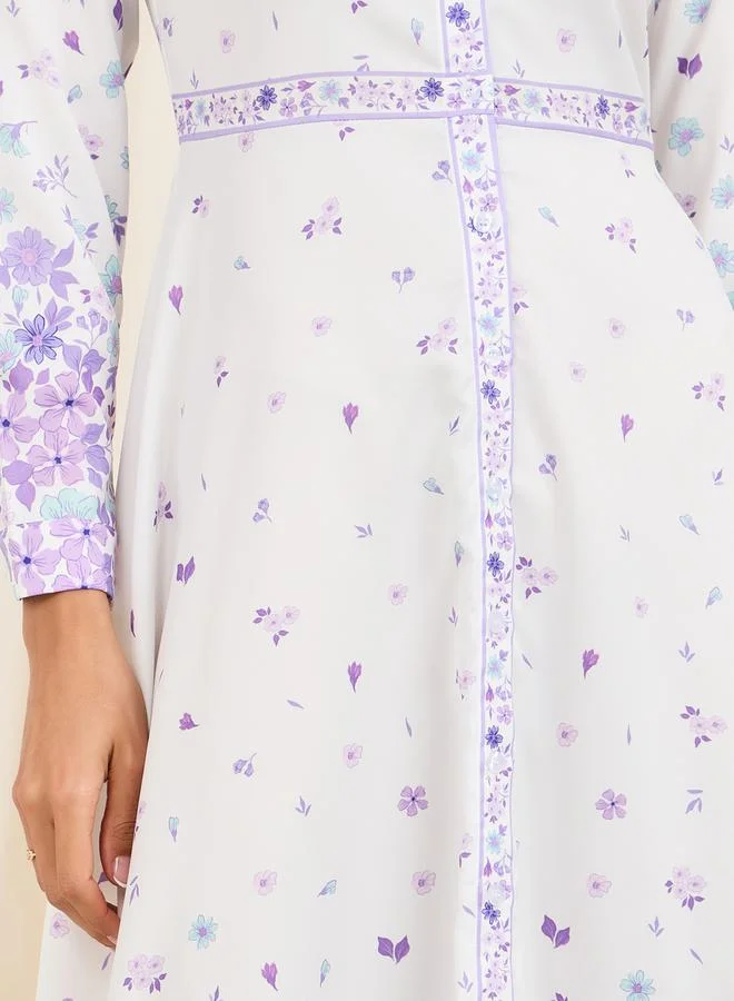 Styli Floral Print Dress