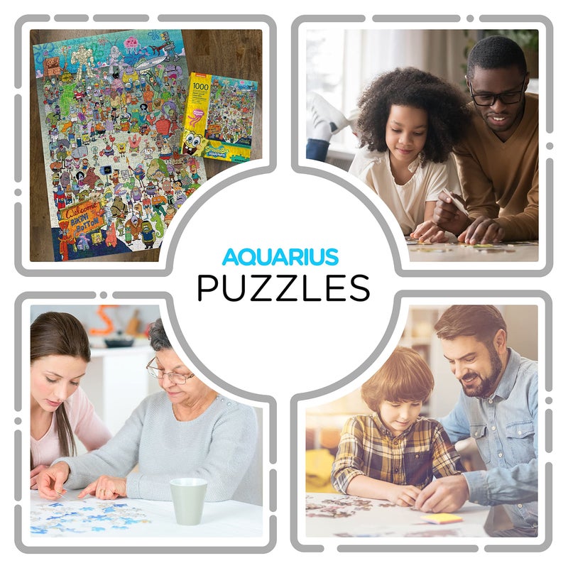 AQUARIUS SpongeBob SquarePants Puzzle 1000 Piece Jigsaw Puzzle Officially Licensed SpongeBob Merchandise CollectiblesGlare Free Precision Fit Virtually No Puzzle Dust20x28 Inches Multicolor - Image 4