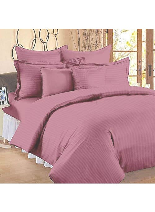 Home Stylish Home Stylish 400TC Microfiber Satin Stripe Cotton AC Comforter Only Double Onion  - Image 2
