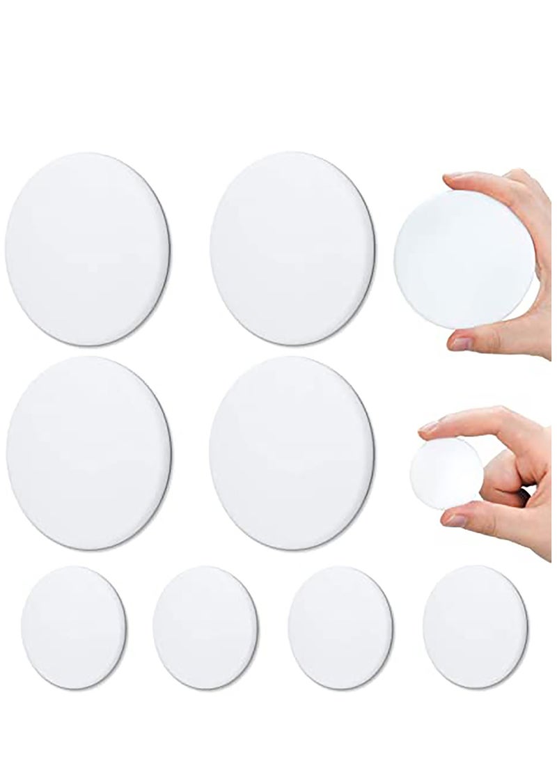Excefore Door Stopper Wall Protector, 8 Pieces Silicone Door Knob Wall Bumper Guard with Self Adhesive for Protecting Wall, Door Handle, Refrigerator Door - Image 1