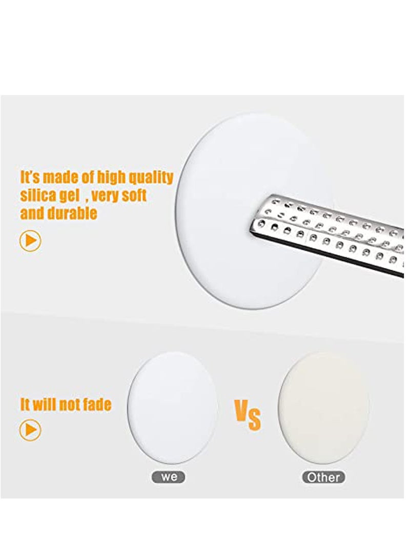 Excefore Door Stopper Wall Protector, 8 Pieces Silicone Door Knob Wall Bumper Guard with Self Adhesive for Protecting Wall, Door Handle, Refrigerator Door - Image 3