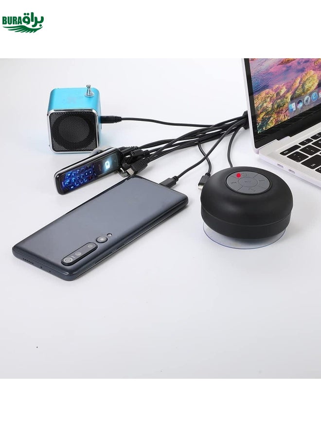 BURAQ 10 In 1 Multifunction USB Charging Cable For IPhone / PSP / Camera / Nokia / HTC / LG / Samsung(Black) - Image 5