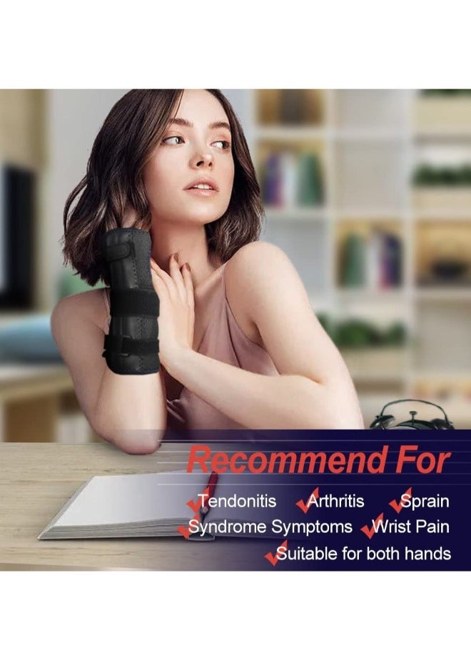Generic Wrist Support Brace Carpal Tunnel, Lengthened Fixed Hand Support, Arthritis, Myositis And Sprain Pain Relief, One-Step Wear Wrist Support, for Left Hand (Black)  - Image 4