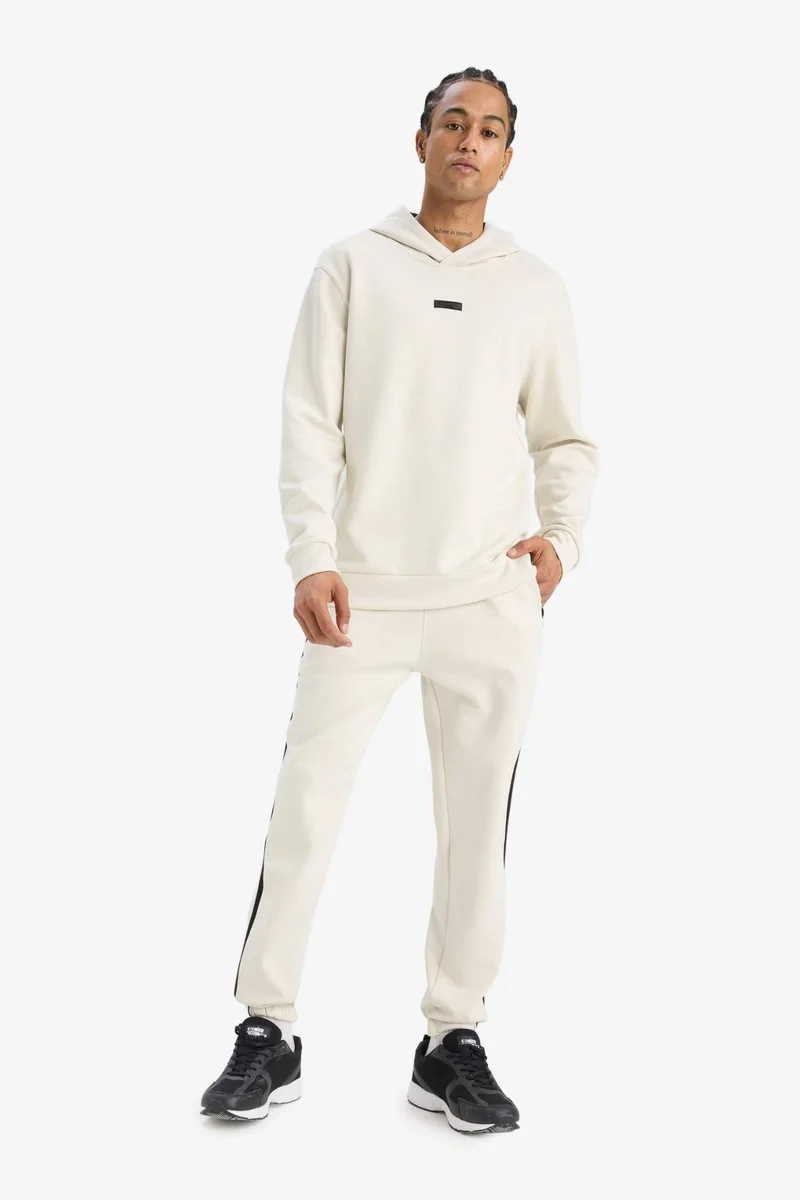ديفاكتو DeFactoFit Standard Fit Hooded Scuba Fabric Sports Sweatshirt