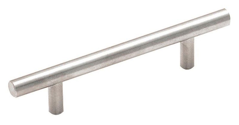 Amerock Cabinet Pull Stainless Steel 334 inch 96 mm Center to Center Bar Pulls 1 Pack Drawer Pull Drawer Handle Cabinet Hardware