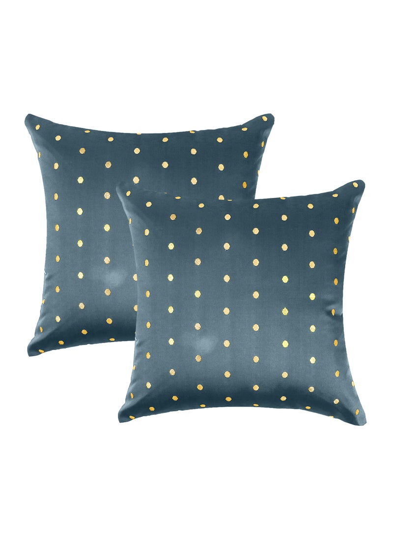 ريارا مجموعة من 2 غطاء وسادة رمادي مقاس 16 × 16 بوصة لديكور المنزل لغرفة النوم وغرفة المعيشة والمكتب  - Image 1