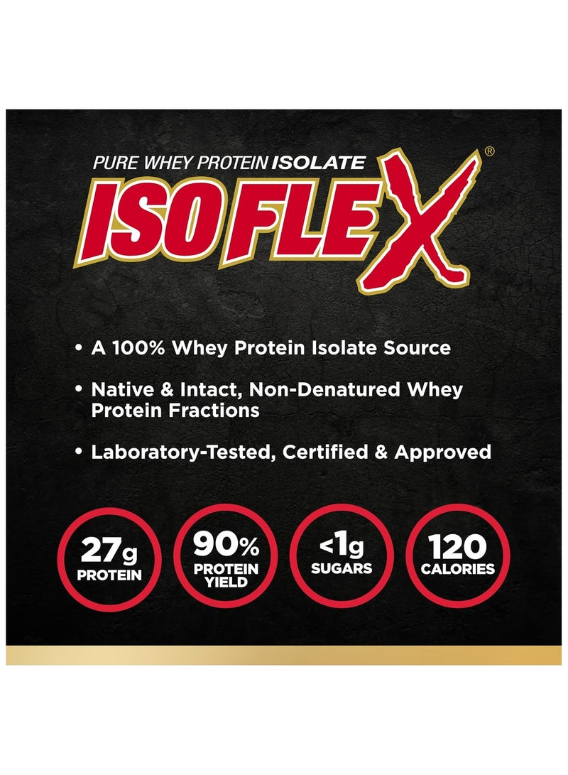 أولماكس نيوتريشن ALLMAX ISOFLEX بروتين مصل اللبن المعزول، البسكويت والكريمة - 2 رطل - 27 جرامًا من البروتين لكل ملعقة - صفر دهون وسكر - 99٪ خالي من اللاكتوز - خالي من الغلوتين والصويا - تقريبًا. 30 حصة - Image 3