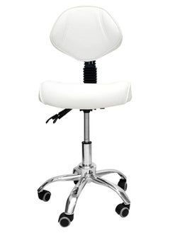 brunson Desk Chair Saddle Chair Ergonomic Liftable Dentist Chair Upholstered Rolling Work Stool Chair with Adjustable Backrest for Massage Clinic Beauty Salon  - Image 3
