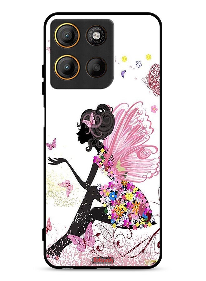 Tolwak Motorola Moto G15 Protective Case Cover Butterfly Girl Artwork