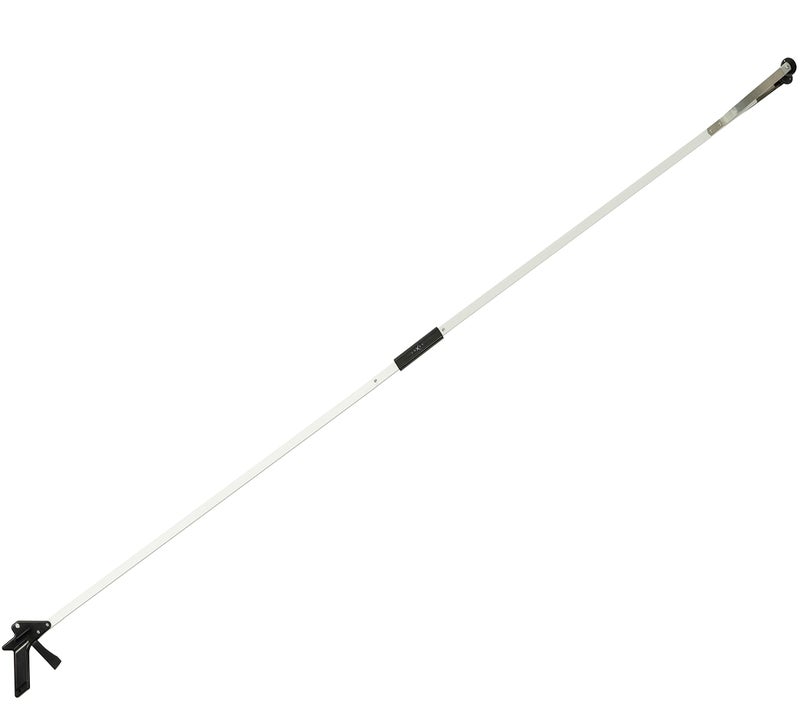 Luxet Reacher Grabber Tool X-Long 80" Aluminum Suction Cup Jaw, Foldable Lightweight Reacher Grabber Pickup Tool, Gripper Grabbers for Elderly Grab it Reaching Tool Trash Picker Grabber (Black) - Image 1
