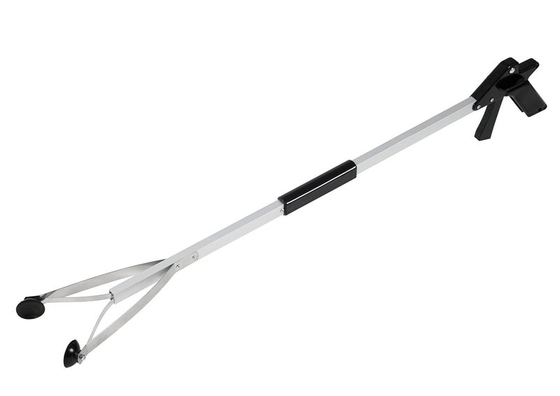 Luxet Reacher Grabber Tool X-Long 80" Aluminum Suction Cup Jaw, Foldable Lightweight Reacher Grabber Pickup Tool, Gripper Grabbers for Elderly Grab it Reaching Tool Trash Picker Grabber (Black) - Image 3