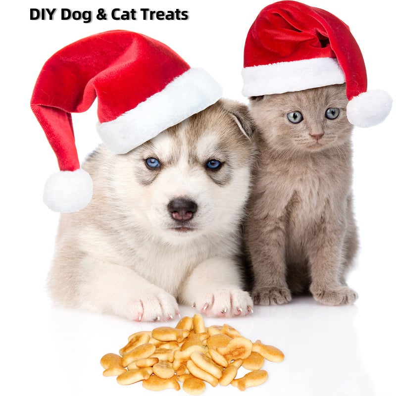Amyandone Cat Treat Molds, 112 Cavities Mini Fish Shape Silicone Mold for Baking Pet Treats/Biscuits/Snacks for Cat, Dog or Kids as Awards, Food-Grade Fish Mold for Candy/Chocolate (with a Scraper) - Image 2