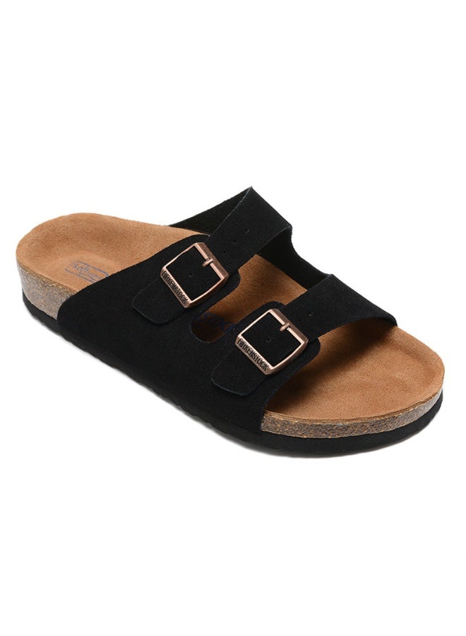 Birkenstock Style Double Buckle Casual Slides - Image 1