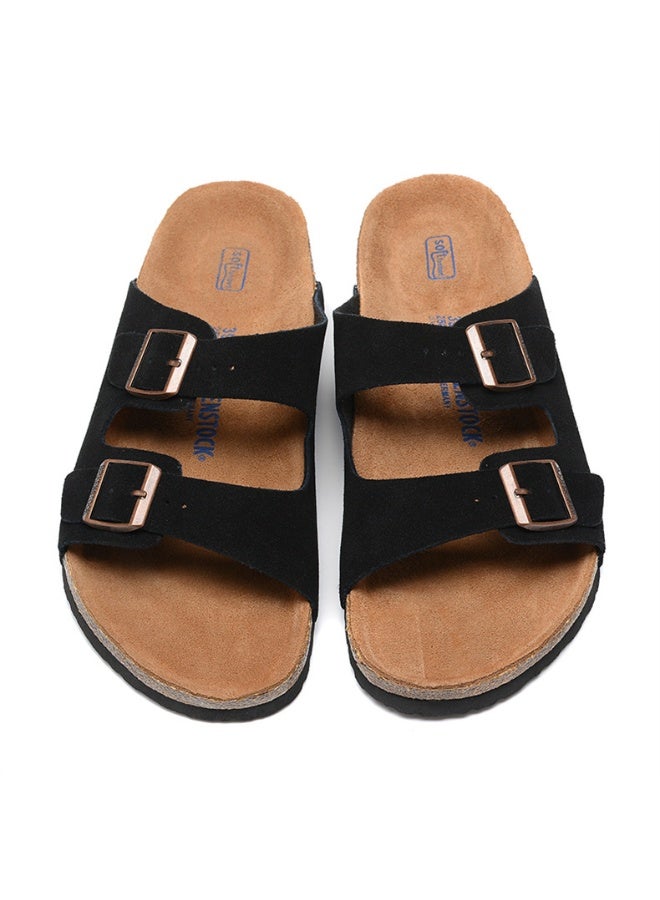 Birkenstock Style Double Buckle Casual Slides - Image 3