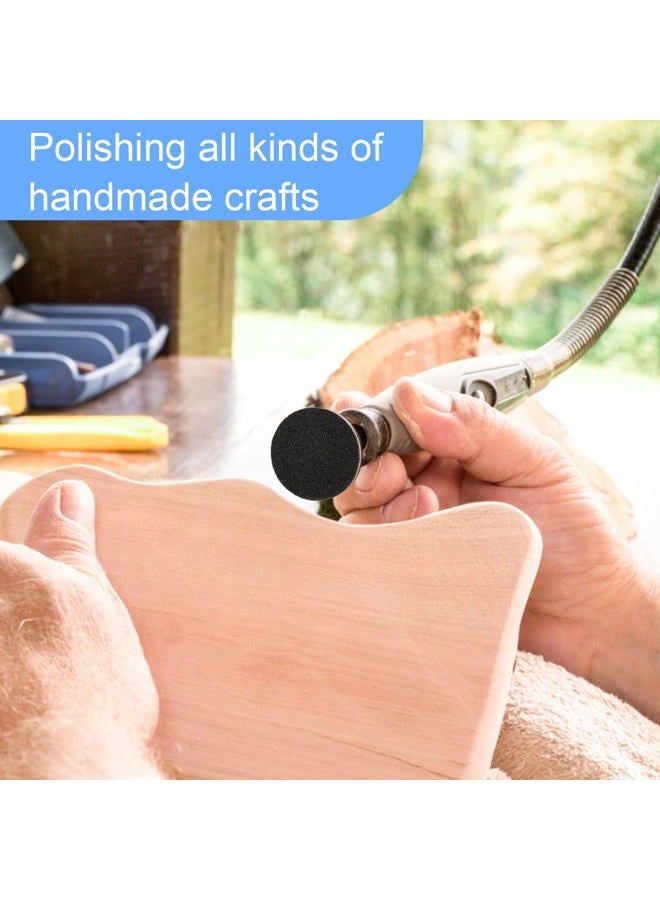 Rolybag Sanding Paper Discs with Metal Nail Drill Bit Foot Sandpaper Discs 25mm Foot File Sandpaper Discs for Manicure Pedicure,#80#150#240 Fine Boxed - Image 5