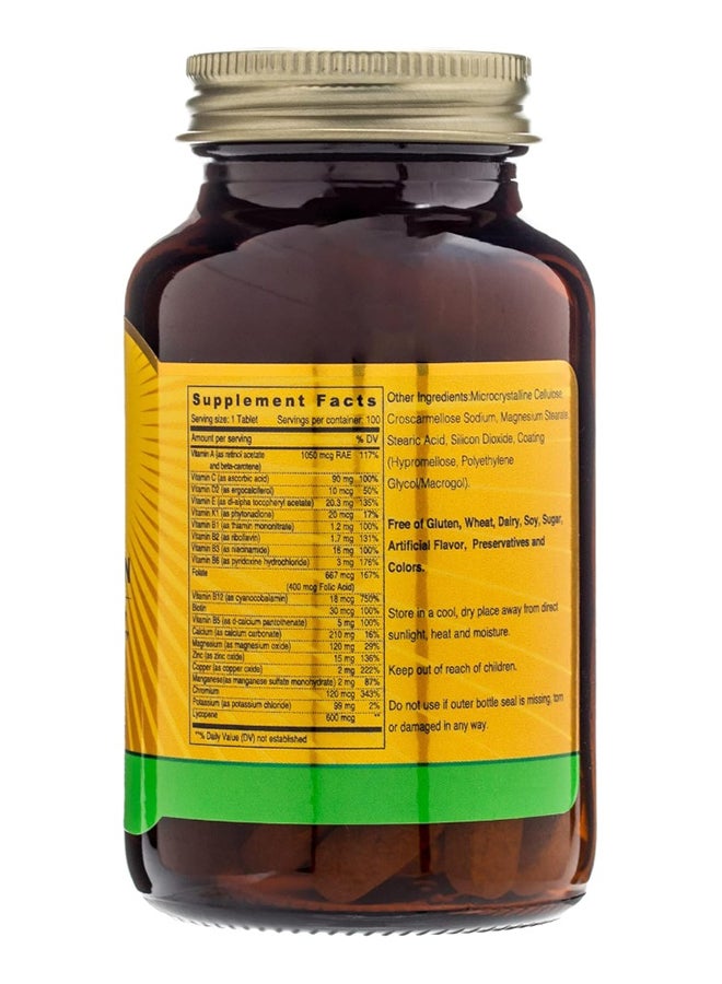 SUNSHINE NUTRITION فيتامينات متعددة للرجال من A إلى Z 100 قرص - Image 2