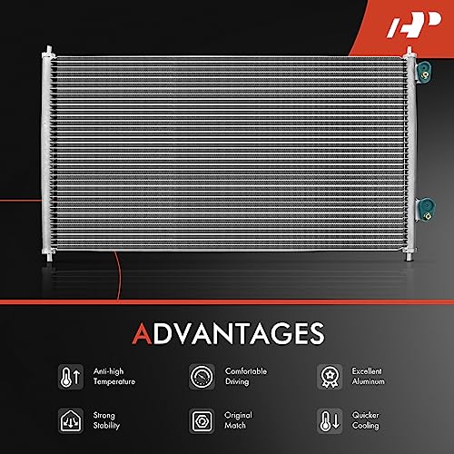 A-Premium Air Conditioning A/C Condenser Compatible with Honda Civic 2001-2005 & Acura EL 2001-2005, L4 1.7L - Image 5
