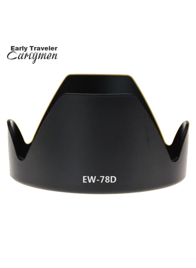 Earlymen Early Traveler Compatible With Canon 90D/850D/80D/77D/70D/7D2/7D/800D Dslr Camera, Ef-S18 Lens Hood, 72Mm Dslr Accessory, Ew-78D - Image 1
