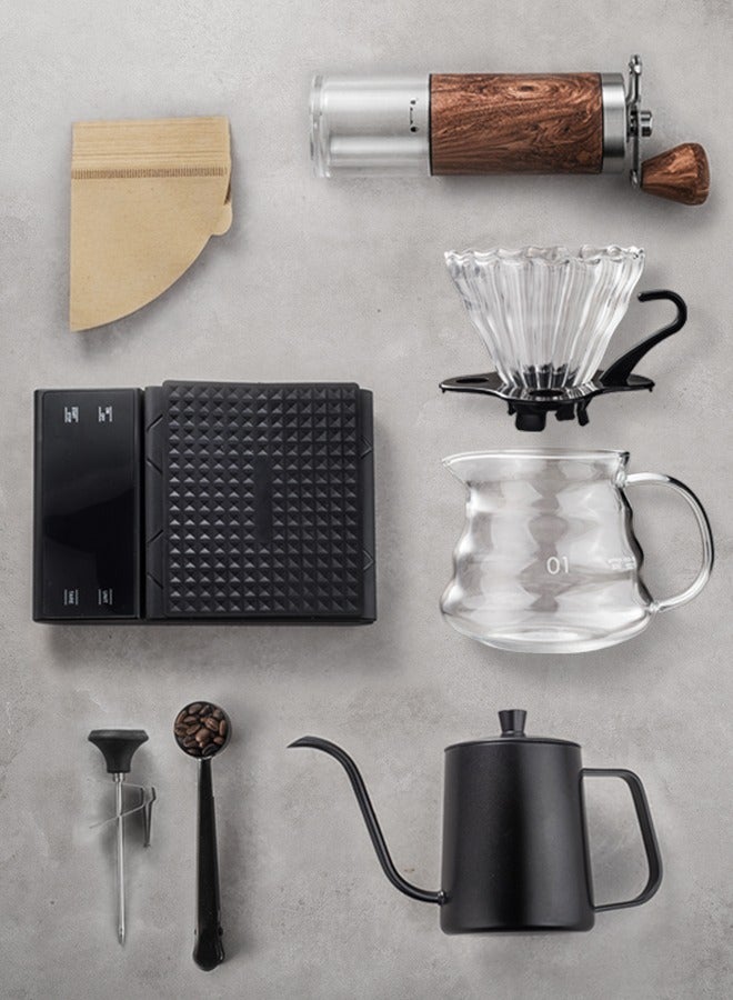 choxila Coffee Maker Set of 8 Pieces V60 Professional To Prepare and Brew Coffee By Drip - Image 1