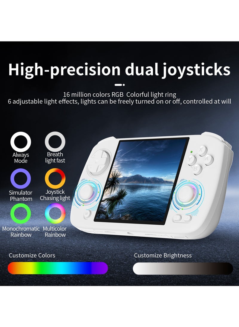 ANBERNIC  - Anbernic RGCube XX Handheld Game Console 3.95-inch IPS Screen 720*720 H700 quad-core ARM Cortex-A53 LPDDR4 1GB 3800mAh 5G WiFi Bluetooth HDMI TV Output【White-128GB-35 Emulators with 18000 Games Pre-installed】 - Image 1