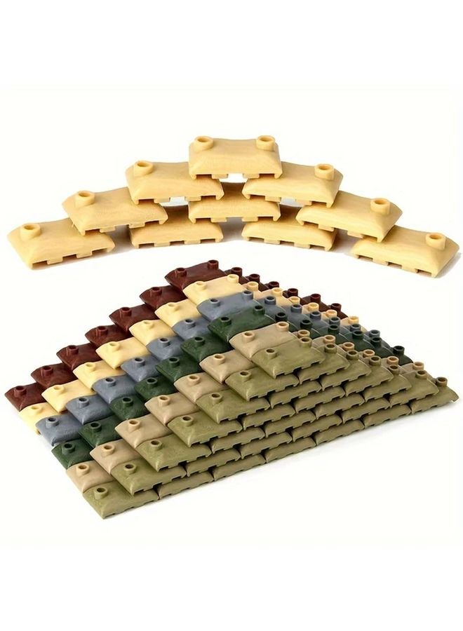 60 Pcs Dark Green Small Particle Sandbags Bulk Bricks Building Blocks DIY Parts Gift - Image 5