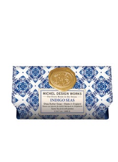Michel Design Works Michel Design Works Soap Bar, Indigo Seas Large, Beautiful Design, Triple-milled 