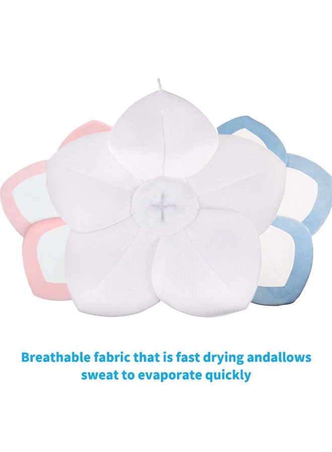 Comfortable Plush Baby Bath Seat, Flower Shaped Baby Bathtub Seat,  Quick-Drying Newborn Sink Bath Mat for Baby