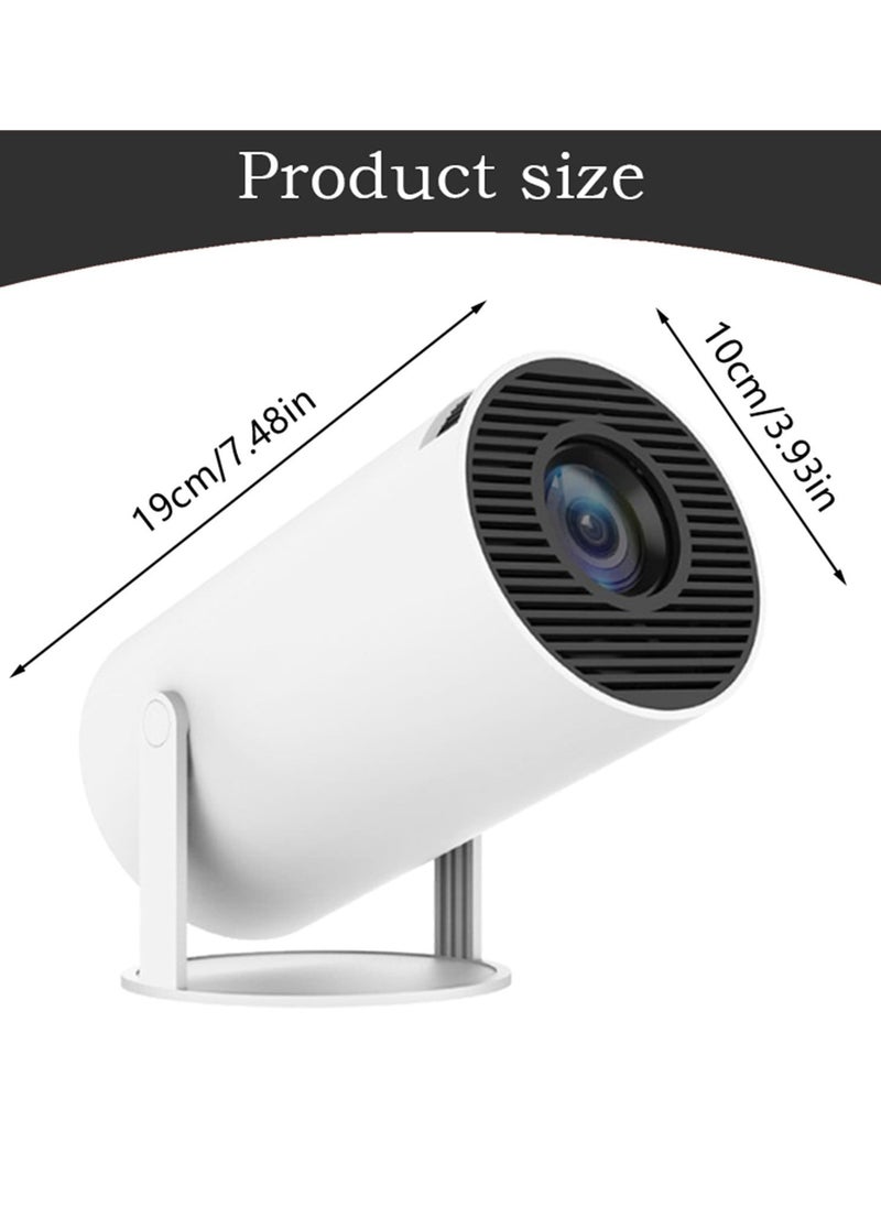 4K Projector WiFi Bluetooth Mini Projector Android 11.0 Short Range Projector 1080P 270° Adjustable Automatic Correction With Gamepad