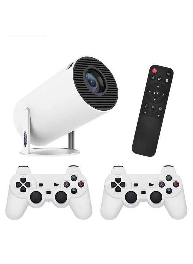 4K Projector WiFi Bluetooth Mini Projector Android 11.0 Short Range Projector 1080P 270° Adjustable Automatic Correction With Gamepad