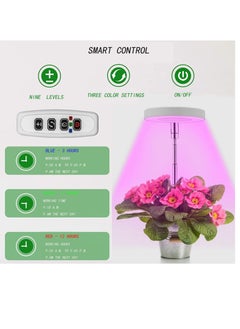 General Indoor Grow Light, 48 Full Spectrum Light Emitting Diodes, 3 color modes x 9 height adjustable brightness, Grow Light with Automatic On/Off Timer 3/9/12 hours  - Image 3