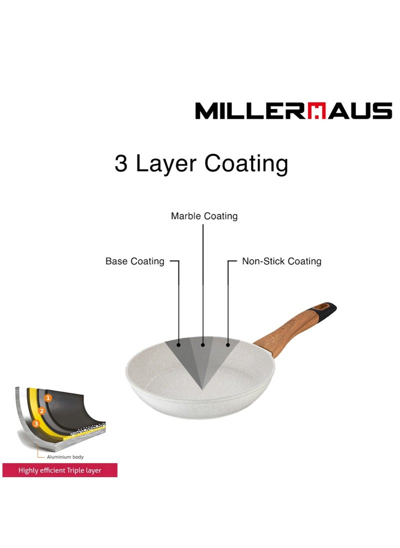 MILLERHAUS Millerhaus Natural Frypan 24cm Forged Aluminium  - Image 5