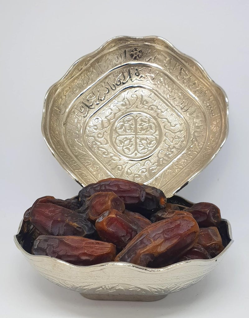 DLK  2 X Ayatul Kursi Sugar Bowl  MediumSize  5 13cm Turkish delight bowl  Date Fruit Bowl  Decorative Plate Gift  Set of 2 - Image 4