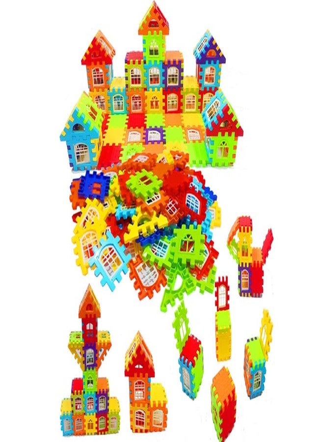 Sukan Tex® Building Blocks 108 Pice for Kids,House Building Blocks with Windows, Block Game for Kids (bulding blcoks) - Image 1