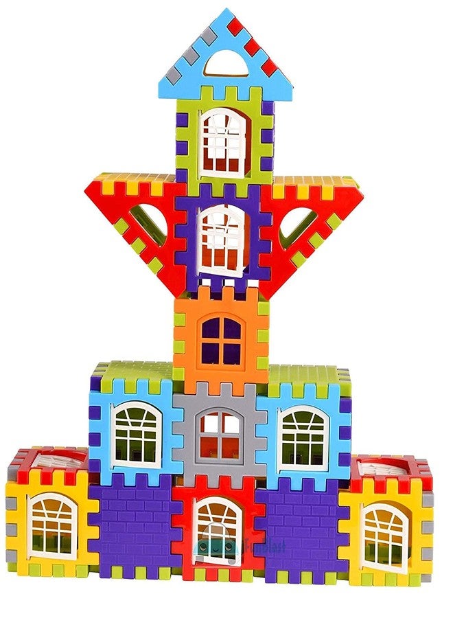 Sukan Tex® Building Blocks 108 Pice for Kids,House Building Blocks with Windows, Block Game for Kids (bulding blcoks) - Image 2