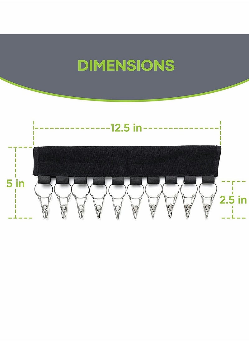 KASTWAVE - Cap Storage Rack, 10 Baseball Cap Rack Walls, Hat Rack, Cupboard Storage Box Suitable for Hangers, Replace Your Hanger With a Cap Storage Rack (2 Pieces) - Image 1
