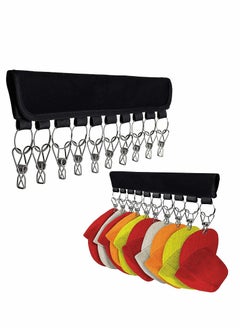 Cap Storage Rack, 10 Baseball Cap Rack Walls, Hat Rack, Cupboard Storage Box Suitable for Hangers, Replace Your Hanger With a Cap Storage Rack (2 Pieces)