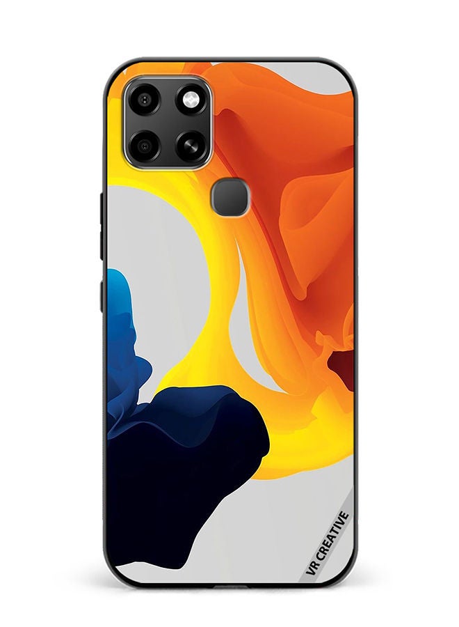 VR CREATIVE Protective Case Cover For Infinix Smart 6 Fluid Color Layers Design Multicolour - Image 1