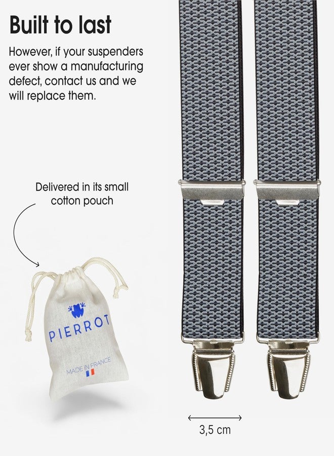 Pierrot - Men's Braces Wide and Vintage - Made in Germany/France - Adjustable Length up to 130 cm - - 100% German and French - Image 4