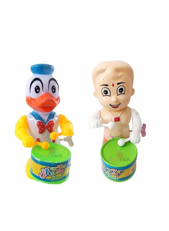 ROSEFAIR Key Operated Cute Drummer Toy with Noisemakers Favors Concert Party Cheering Props Children clap clap Your Hands Small Hands Clapping Toys for Kids (PROPS-DUCK-BHE-03) - Image 2