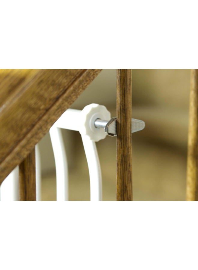 dreambaby Y-Shaped Spindle Rod Banister Gate Adaptors - For Dreambaby Pressure Mounted Gates - 9.5mm Diameter Size & 4.5inch Length - Silver - 2 Count (Pack of 1) - Model L196 - Image 1