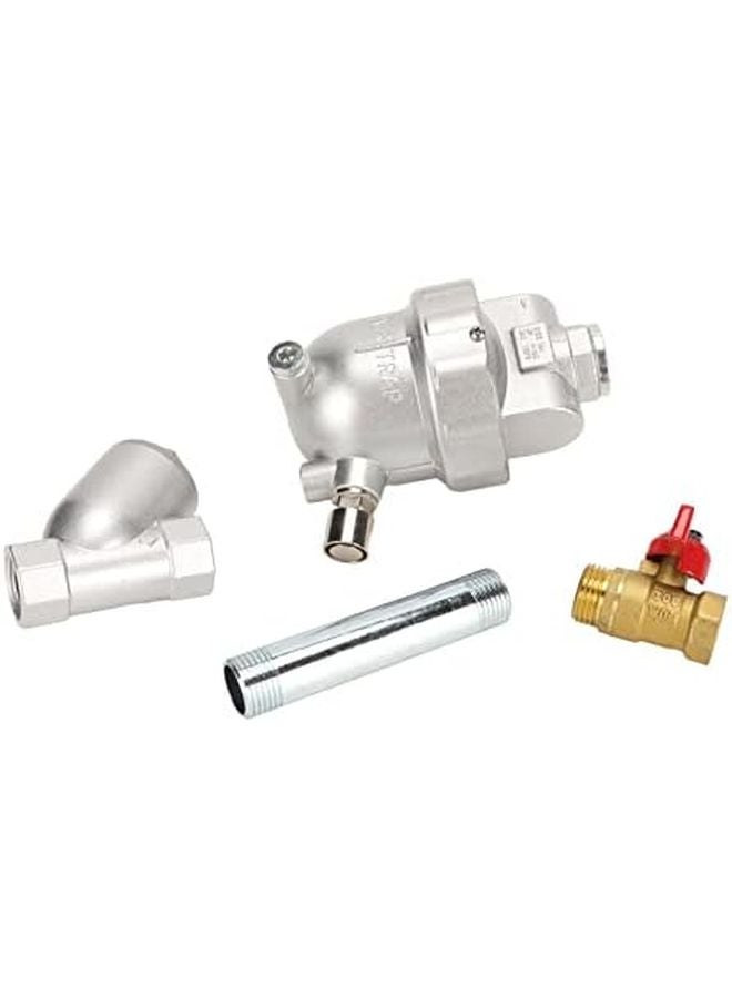 Auto Drain Valve Stainless Steel Filter Screen Aluminum Alloy Air Compressor Water Trap Separator One Button Clean Anti Block - Image 1