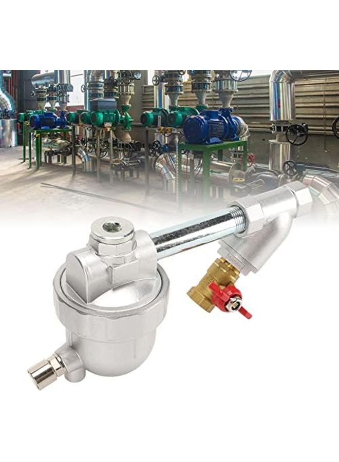 Auto Drain Valve Stainless Steel Filter Screen Aluminum Alloy Air Compressor Water Trap Separator One Button Clean Anti Block - Image 4
