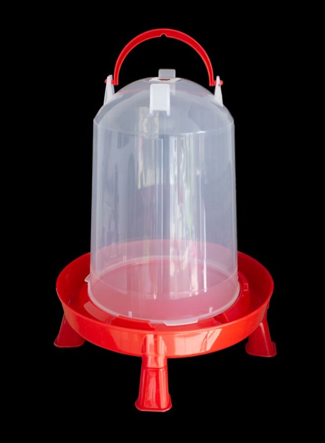 كنز الأضواء سقاية طيور ودواجن 14 لتر أوتوماتيكية مع أرجل - بلاستيك مقوى للدجاج والحمام - Image 1